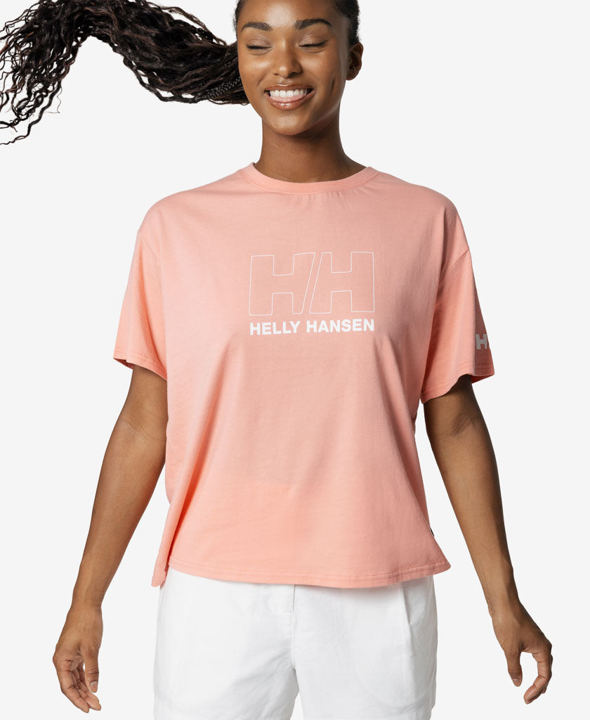 W OUTLINE T-SHIRT, Coral Almond