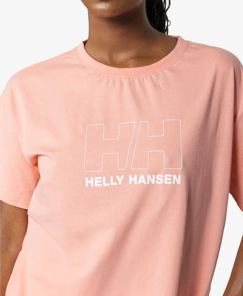 W OUTLINE T-SHIRT, Coral Almond
