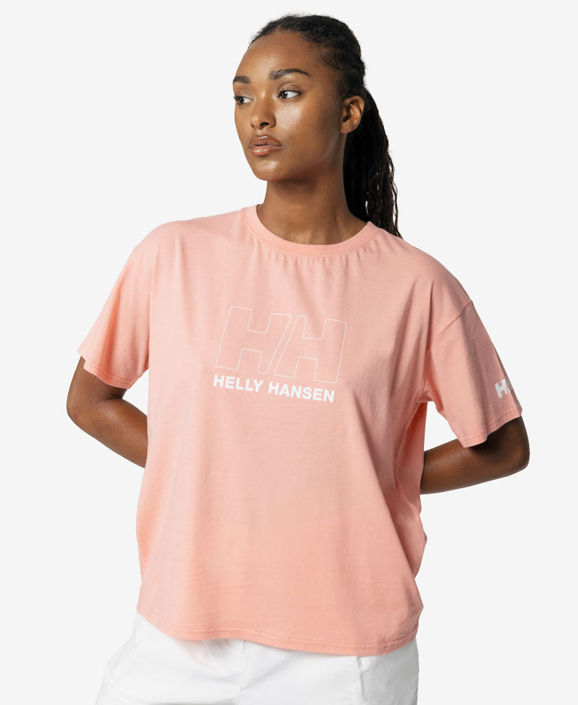 W OUTLINE T-SHIRT, Coral Almond