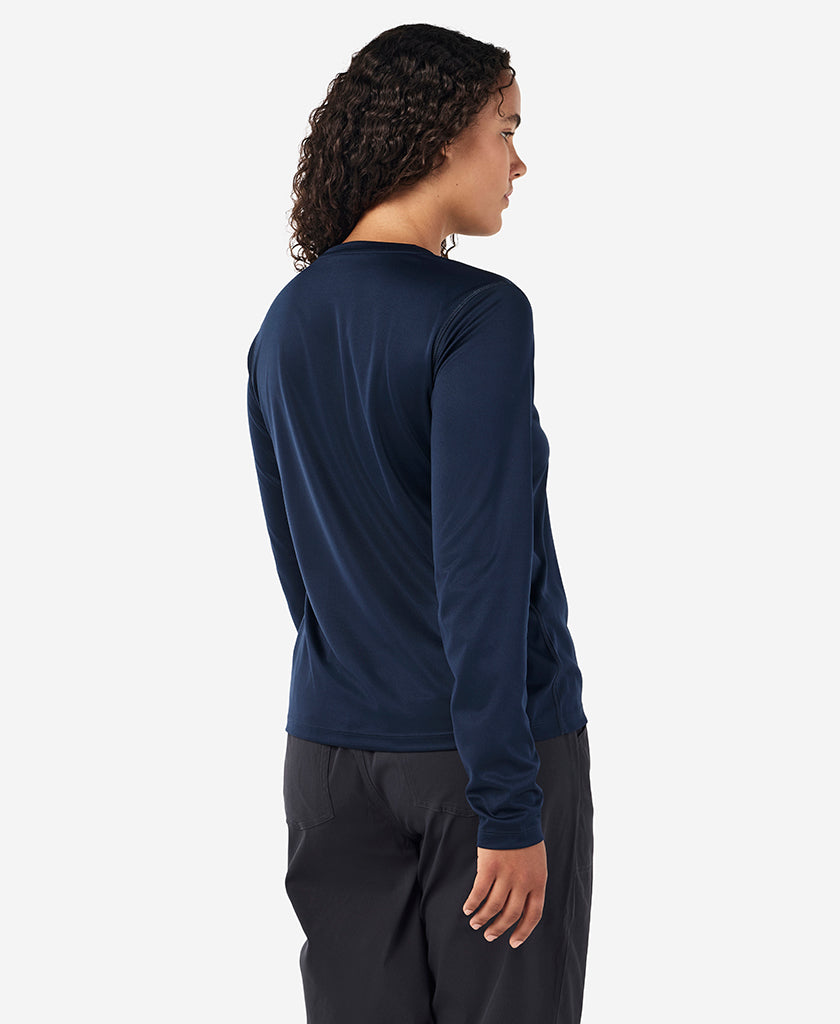RSHYR25 W TECH CREW LS, Navy