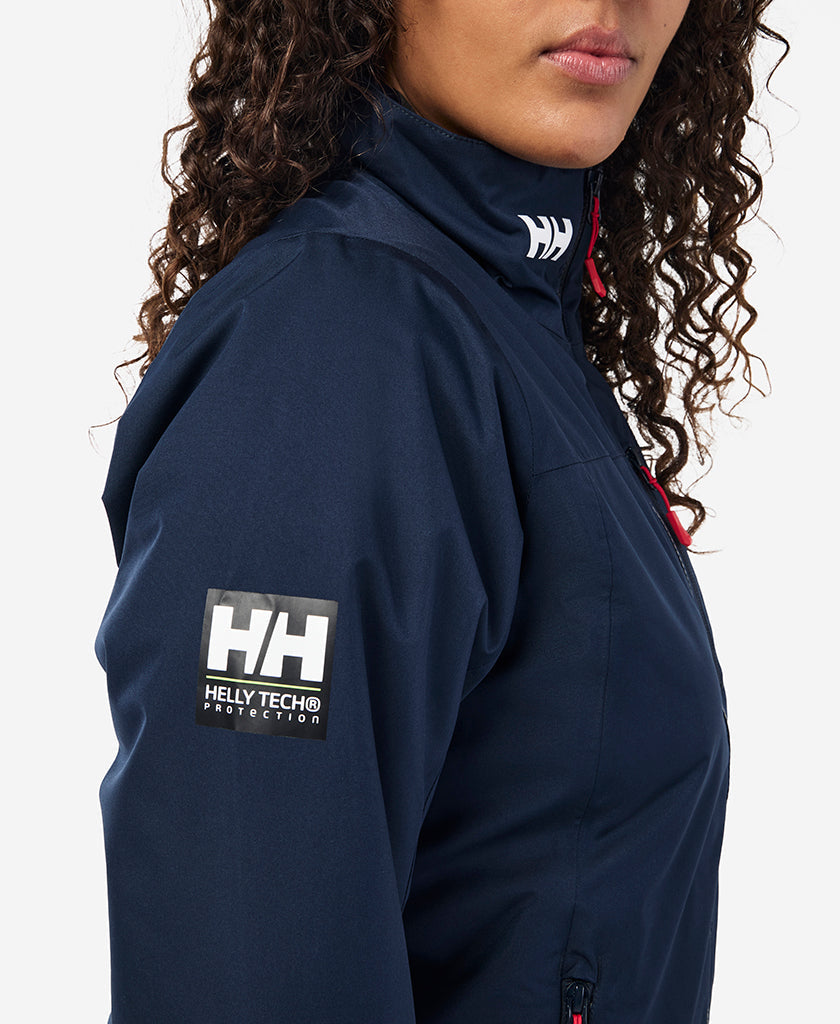 RSHYR25 W CREW MIDLAYER JACKET, Navy