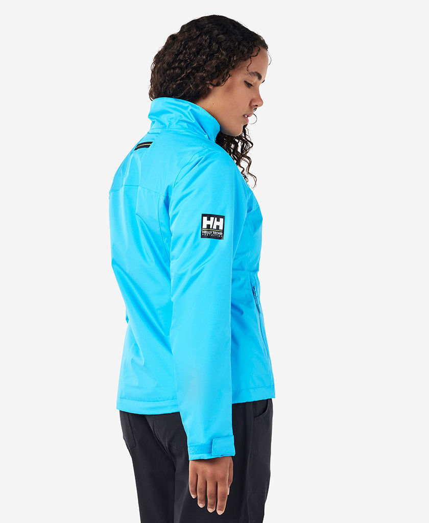 RSHYR25 W CREW MIDLAYER JACKET, Cyan
