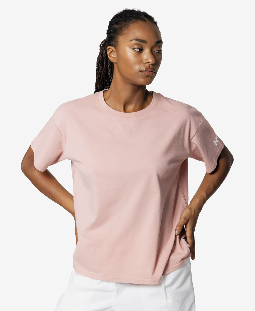 W CREW T-SHIRT 2.0, Pink Salt