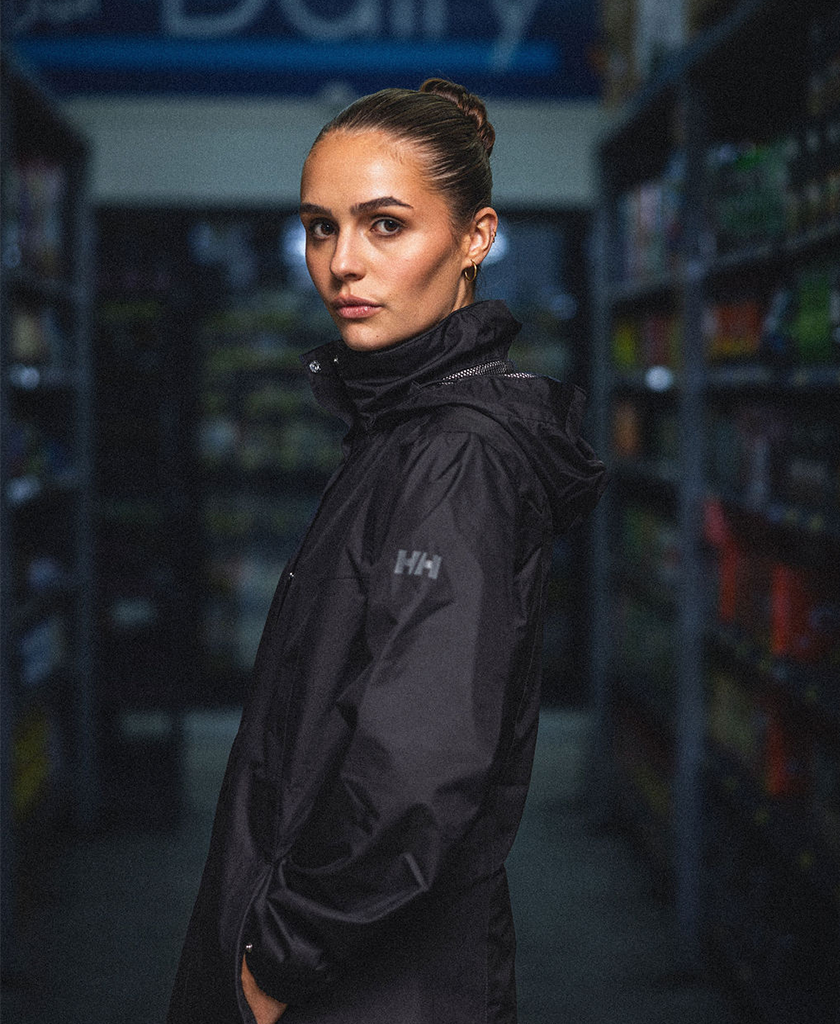 W ADEN LONG JACKET, Black